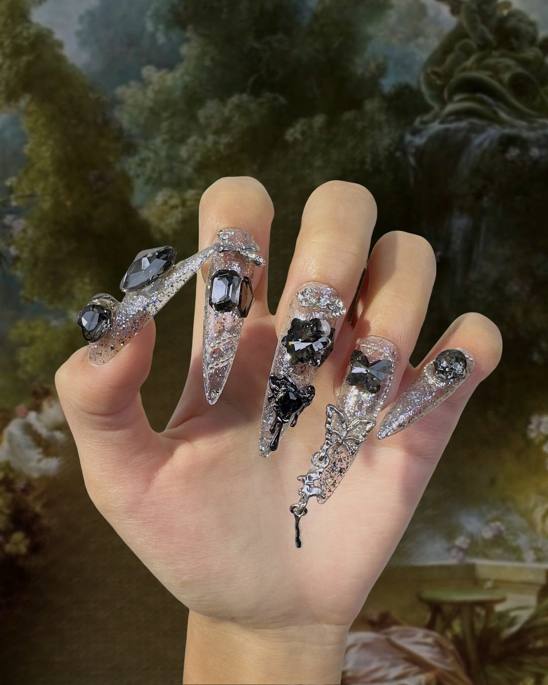 Luxury full diamond Nail