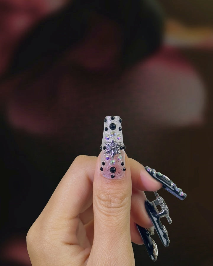 Laser Skull Punk Nail